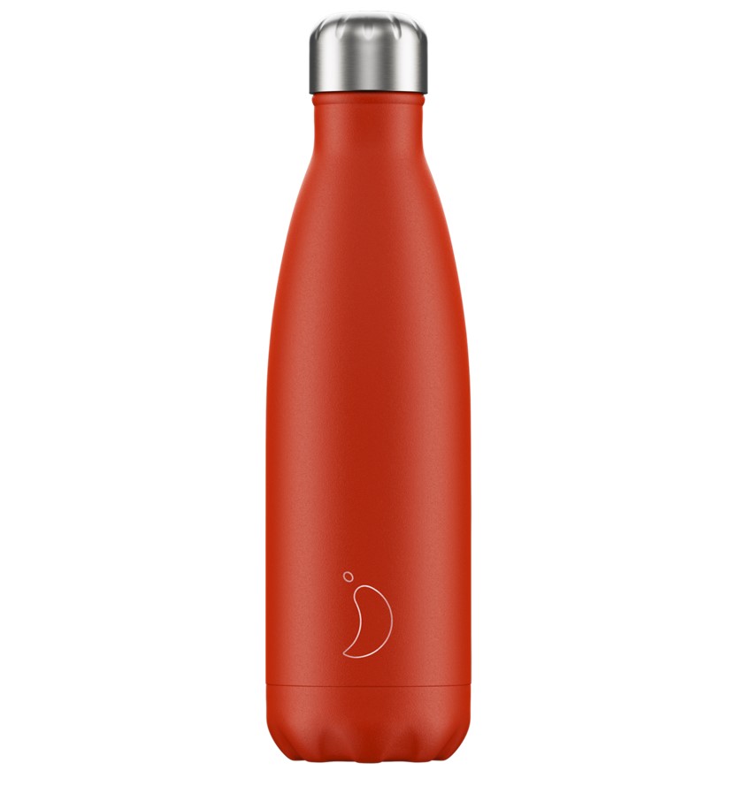 Personalised Red 500ml Thermos Insulated Water Bottle Like Chillys Bottle 