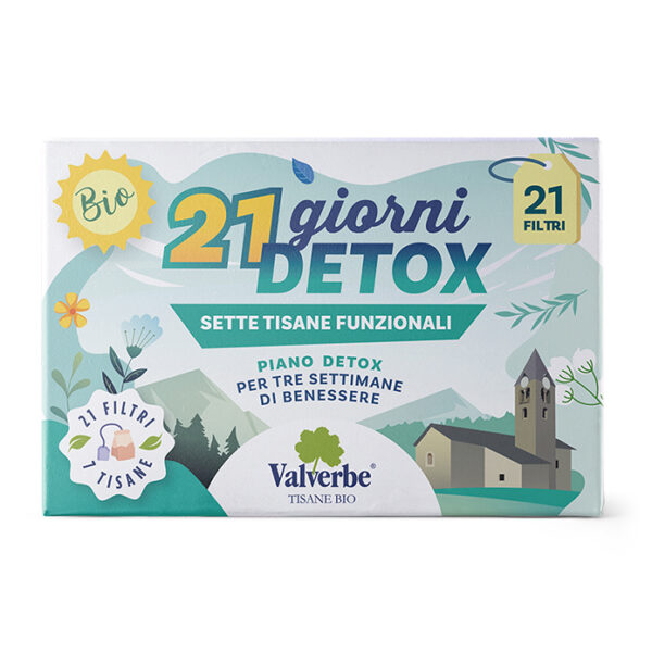 Tisana 21 Giorni DETOX BIO – Valverbe-30g-21Filtri Tisana 21 Giorni DETOX BIO - Valverbe-30g-21Filtri