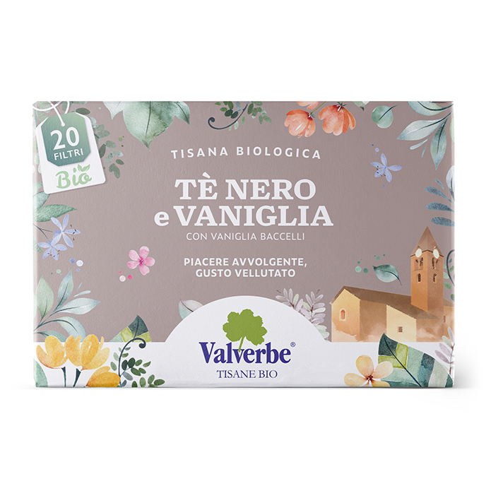 Tè Nero e Vaniglia- Valverbe-30g-20 Filtri-