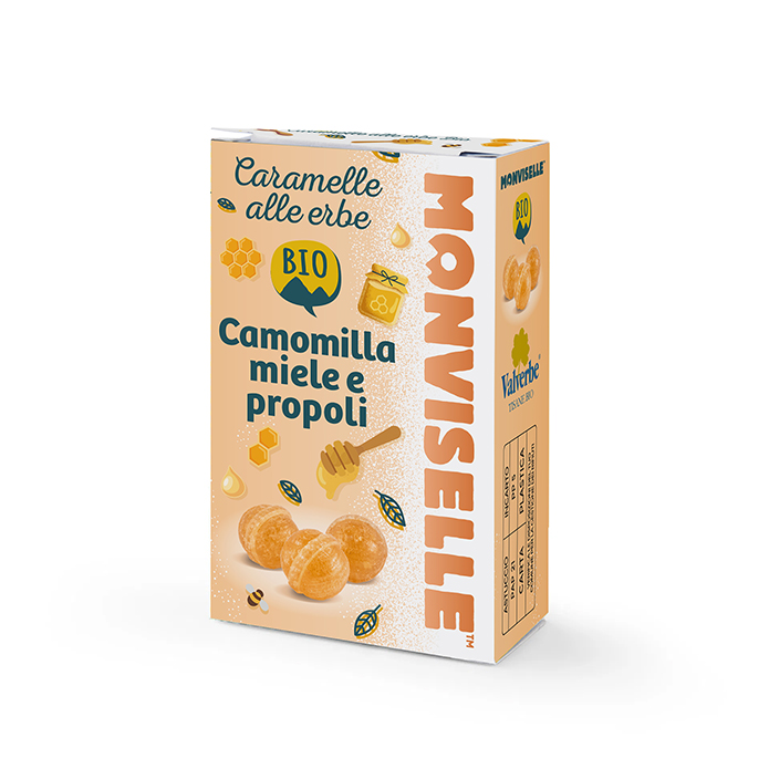 Caramelle bio Camomilla propoli e Miele