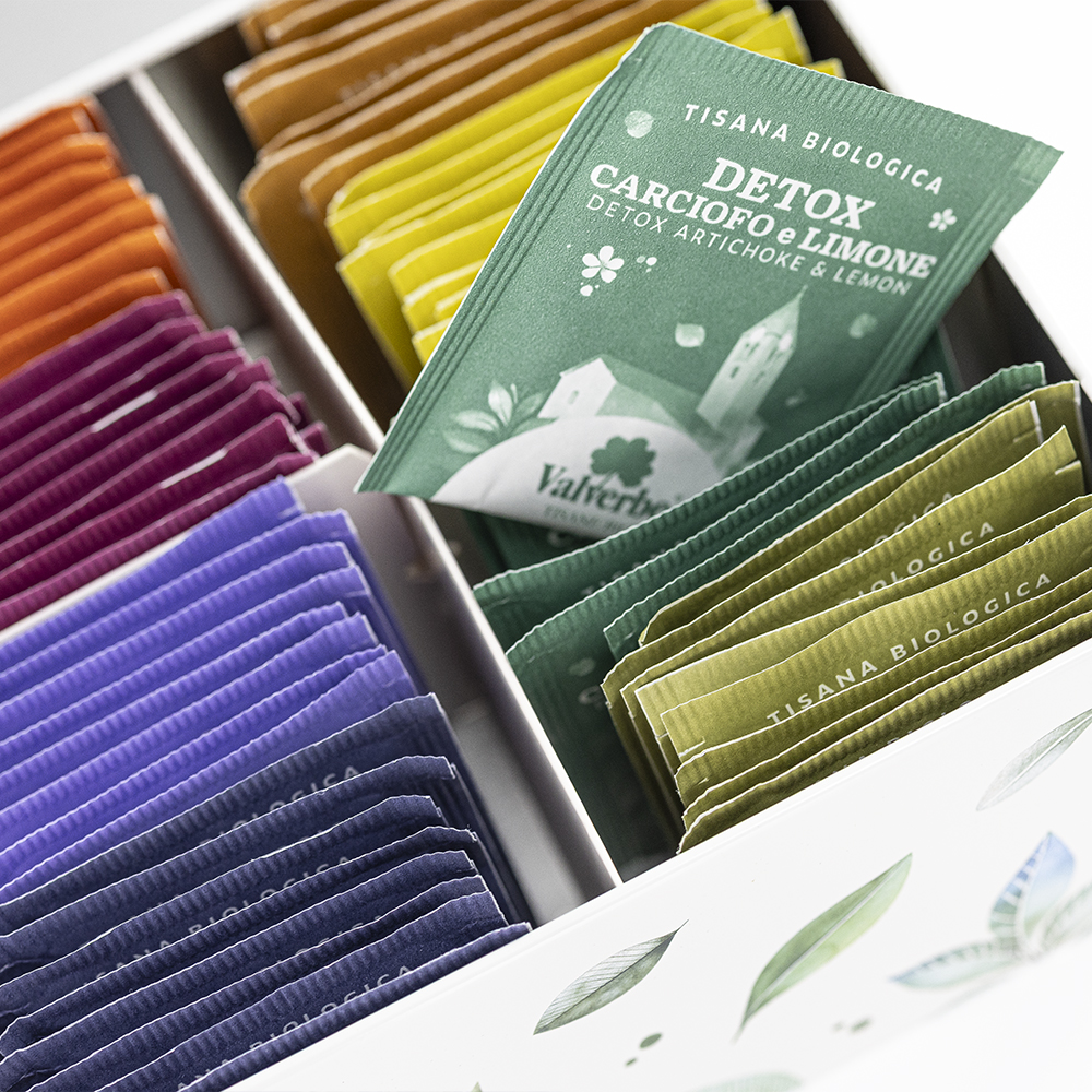 Dettaglio filtri tisane Valverebe